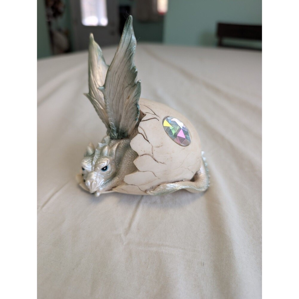 June Birthstone Dragon Egg Statue 5"Tall Alexandrite June Birthday Gem Dragon